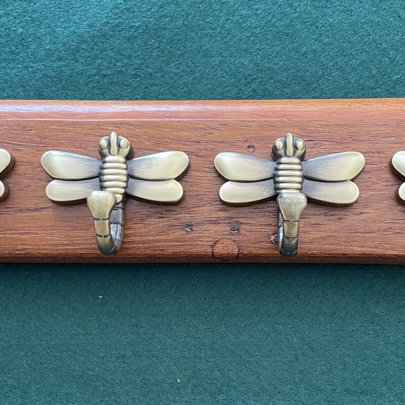 Key Holder -  Teak Repurposed 4 Hooks Dragonfly KH04TER001 270x65x25mm
 R395.00  SOLD
