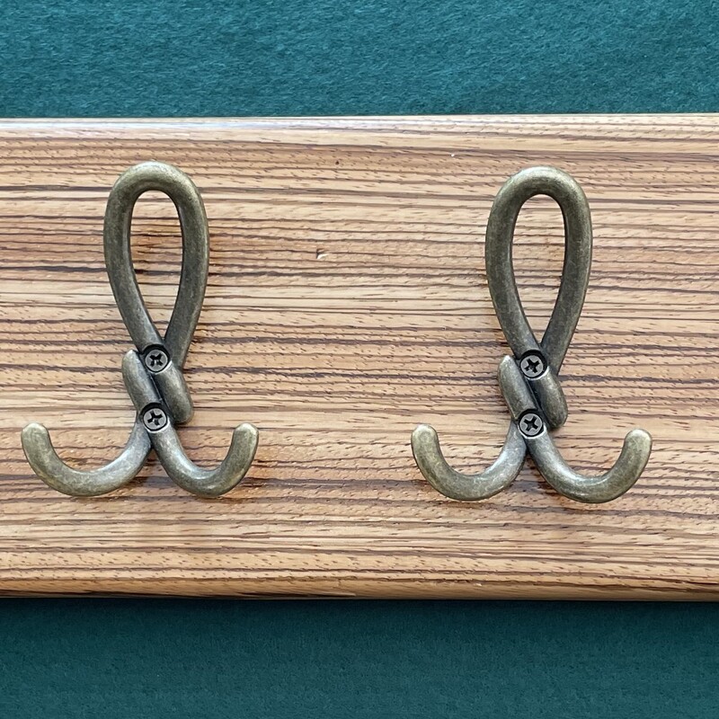 Key Holder - Zebrano 8 Hooks Bow Gold KH08ZEB001  414x130x25mm
 R495.00