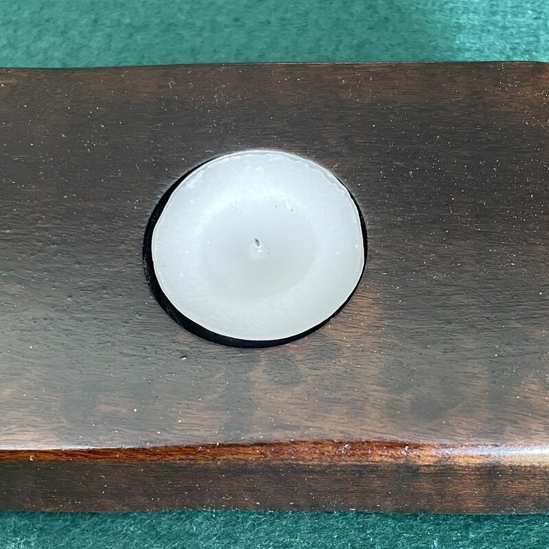 Tealights Holder -1 Light Imbuia TH01IMB001  120x80x40mm   R160.00