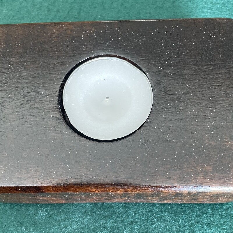 Tealights Holder - 1 Light Imbuia TH01IMB002  120x80x40mm R160.00