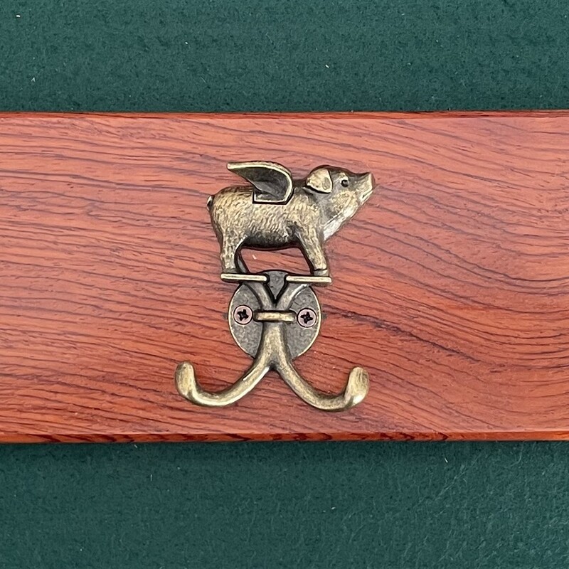 Coat Rack - Bubinga 5 Hooks CR05BUB001 610x105x22mm R980.00