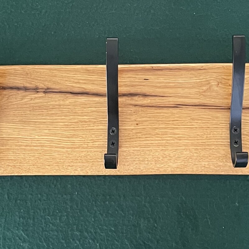 Coat Rack - French Oak Repurposed 7 Hooks CR07FOR001 980x125x20mm  R1,450