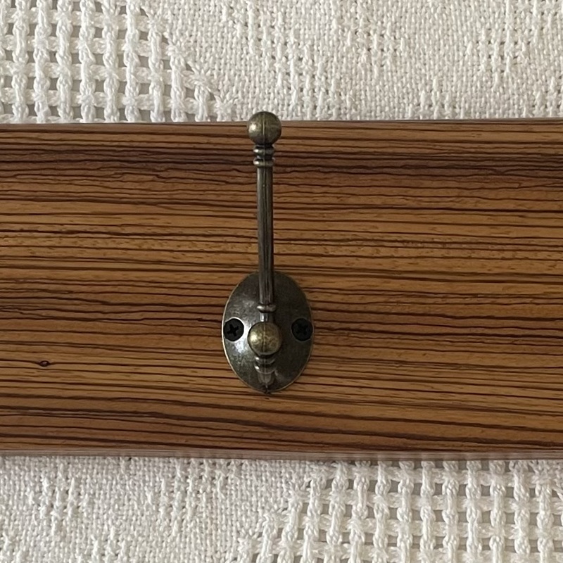 Coat Rack - Zebrano 5 Hooks CR05ZEB001 745x130x25mm  R980
