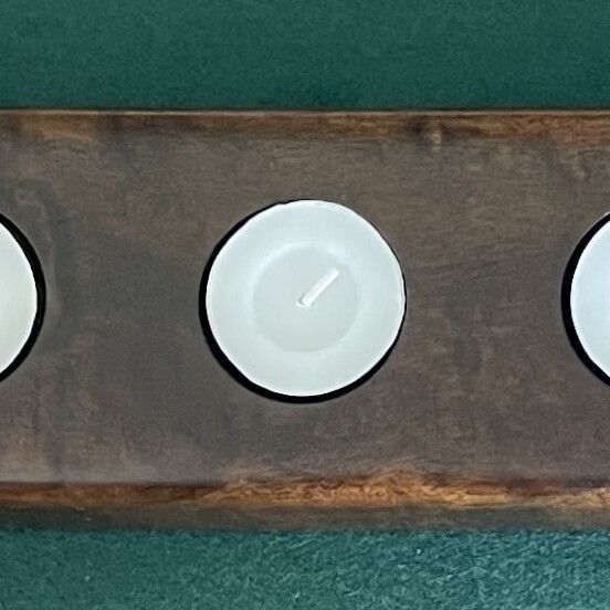 Tealights Holder - 7 Lights Imbuia TH07IMB001  600x80x38mm  R480