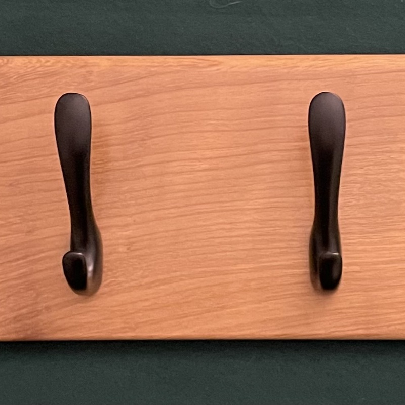 Coat Rack - Iroko 6 Hooks CR06IRO003 930x185x27mm Black Smooth R1,190